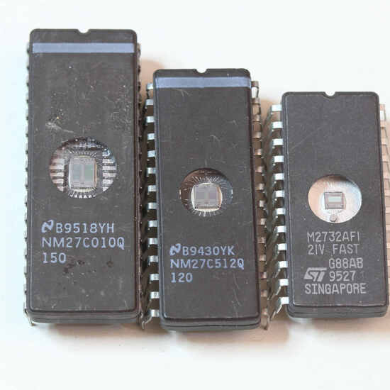 Diferentes tipos de memorias eprom