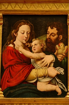 Sagrada Familia. óleo sobre tabla, Huesca