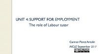 SUPPORT FOR EMPLOYMENT
