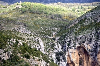 Vista panorámica del Barranco de Otín, Huesca