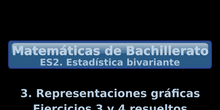 ES2. 3 Representaciones gráficas. Ejercicios 3 y 4 resueltos
