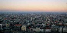 Vista aérea de Pest, Budapest, Hungría