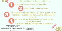 INSTRUCCIONES DE ESPACIO DE ACTIVIDADES