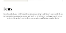 Información de Taller de Danza Histórica