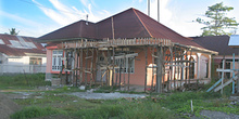 Reconstruyendo casas, Melaboh, Sumatra, Indonesia