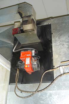 Quemador de gasoil para cabina de pintura