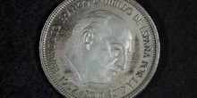 Moneda con el rostro de Franco