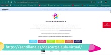Instalación del Aula Virtual 4 de Santillana ( padres)