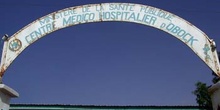 Letrero del Centro Médico, Rep. de Djibouti, áfrica