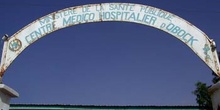 Letrero del Centro Médico, Rep. de Djibouti, áfrica
