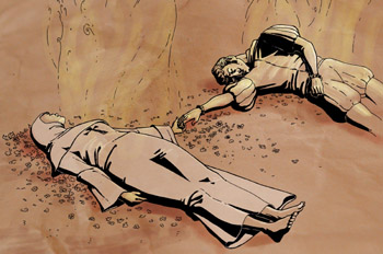 Don Juan Tenorio es salvado por Doña Inés