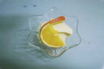 Presentación de copa de helado