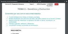 Tema 2.- Genética y Evolución. Mitosis y Meiosis 21-10-2024 