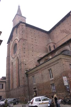 Vista lateral del Duomo, Pavía