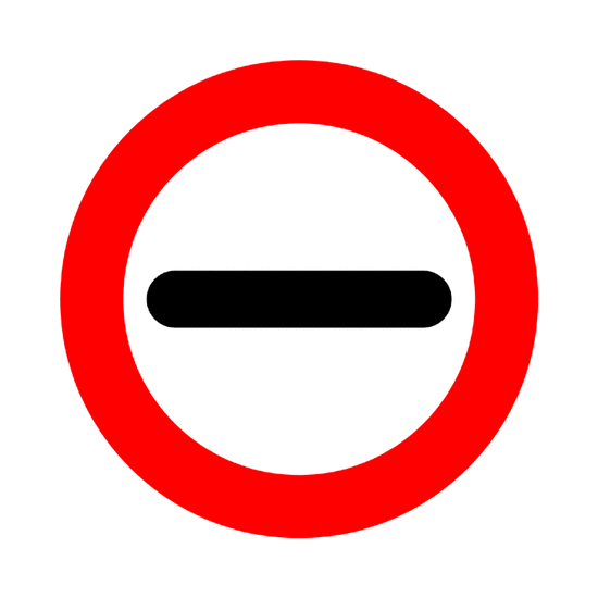 Prohibición de pasar sin detenerse