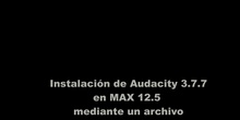 Cómo instalar Audacity 3.7.7 en MAX 12 y 12.5