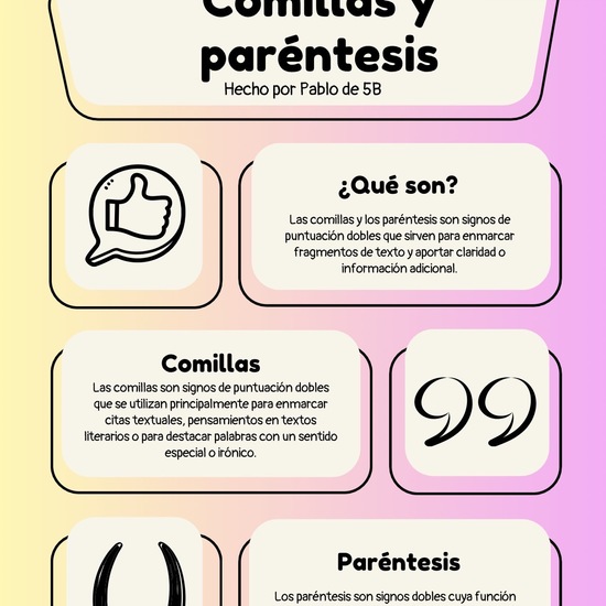 COMILLAS Y PARÉNTESIS