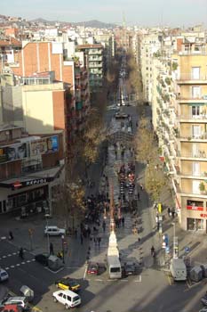 Calle de la Marina y Avenida Gaudí, Barcelona