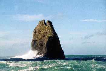 Isla sagrada en Bahia de Islas, Nueva Zelanda