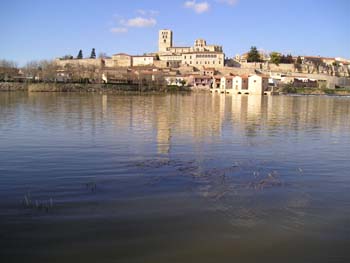 Catedral de Zamora vista desde el río, Castilla y León