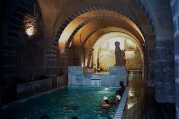 Aguas termales en Baños de Montemayor, Cáceres
