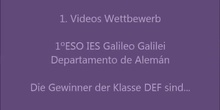 1ºDEF Concurso de vídeos en alemán