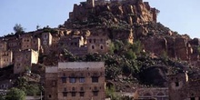 Edificaciones en Hajjah, Yemen