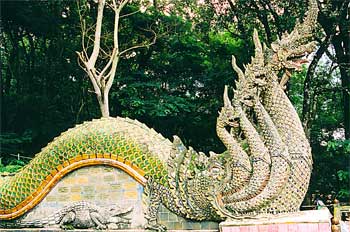 Detalle de hidra de varias cabezas, Tailandia