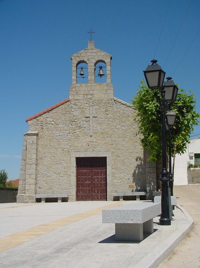 Campanario de iglesia en Santa María de la Alameda