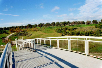 Puente sobre un parque