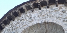 Detalle del exterior del ábside de la Catedral de Jaca, Huesca