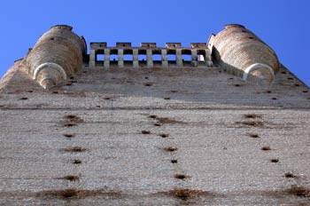 Detalle de la torre de un castillo