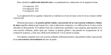 Criterios calificación 1ºBACH