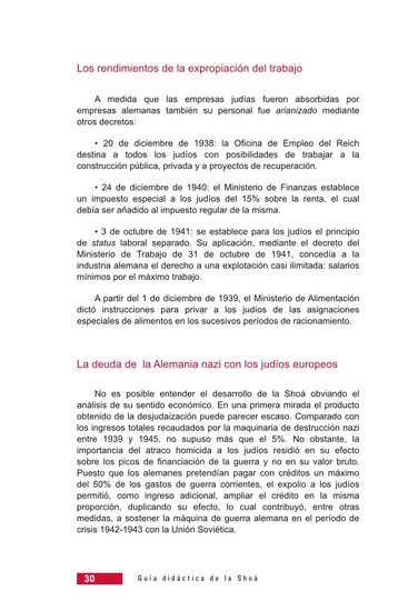 Página 30 de la Guía Didáctica de la Shoá