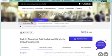 Solicitud de certificado de Empadronamiento Madrid. Profesor Ingeniero Informático Eduardo Rojo Sánchez