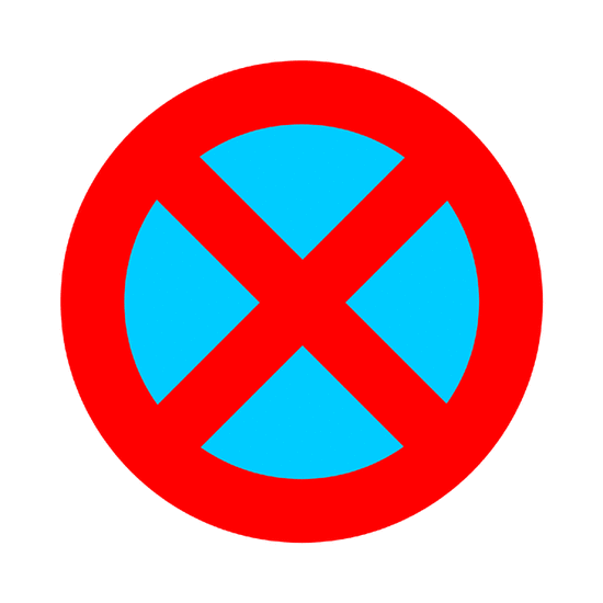 Parada y estacionamiento prohibido