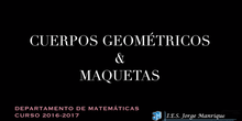 Cuerpos geométricos y maquetas