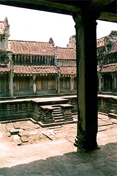 Patio interior de Angkor, Camboya