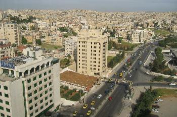 Vista panorámica de la ciudad de Amman, Jordania