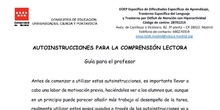 Autoinstrucciones para la comprensión lectora
