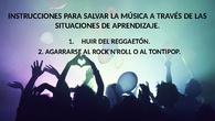 Instrucciones para salvar la música