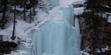 Cascada helada, Lago Louise, Parque Nacional Banff