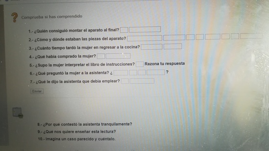 PREGUNTAS COMPRENSIÓN LECTORA 8 DE MAYO