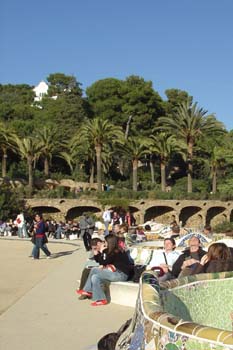 Banco serpenteante, Parque Güell, Barcelona