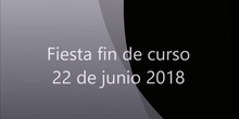 Festival fin de curso 2018