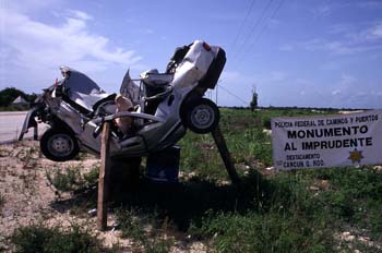 Monumento al imprudente (2), Tulum, México