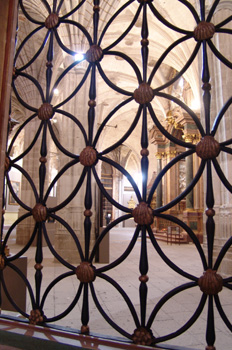 Detalle de una reja de la Catedral de Cuenca, Castilla-La Mancha