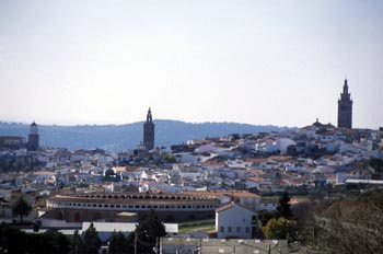 Vista panorámica de Jerez de los Caballeros, Badajoz