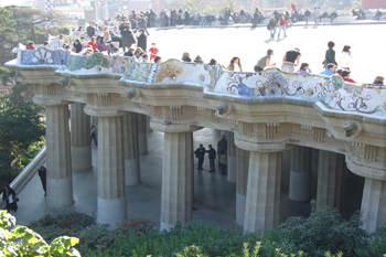 Gran Plaza, Parque Güell, Barcelona