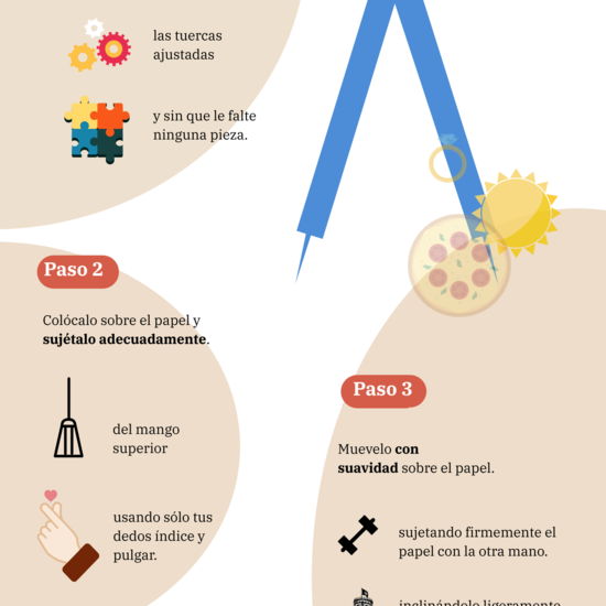 El compás. Cómo usarlo correctamente.